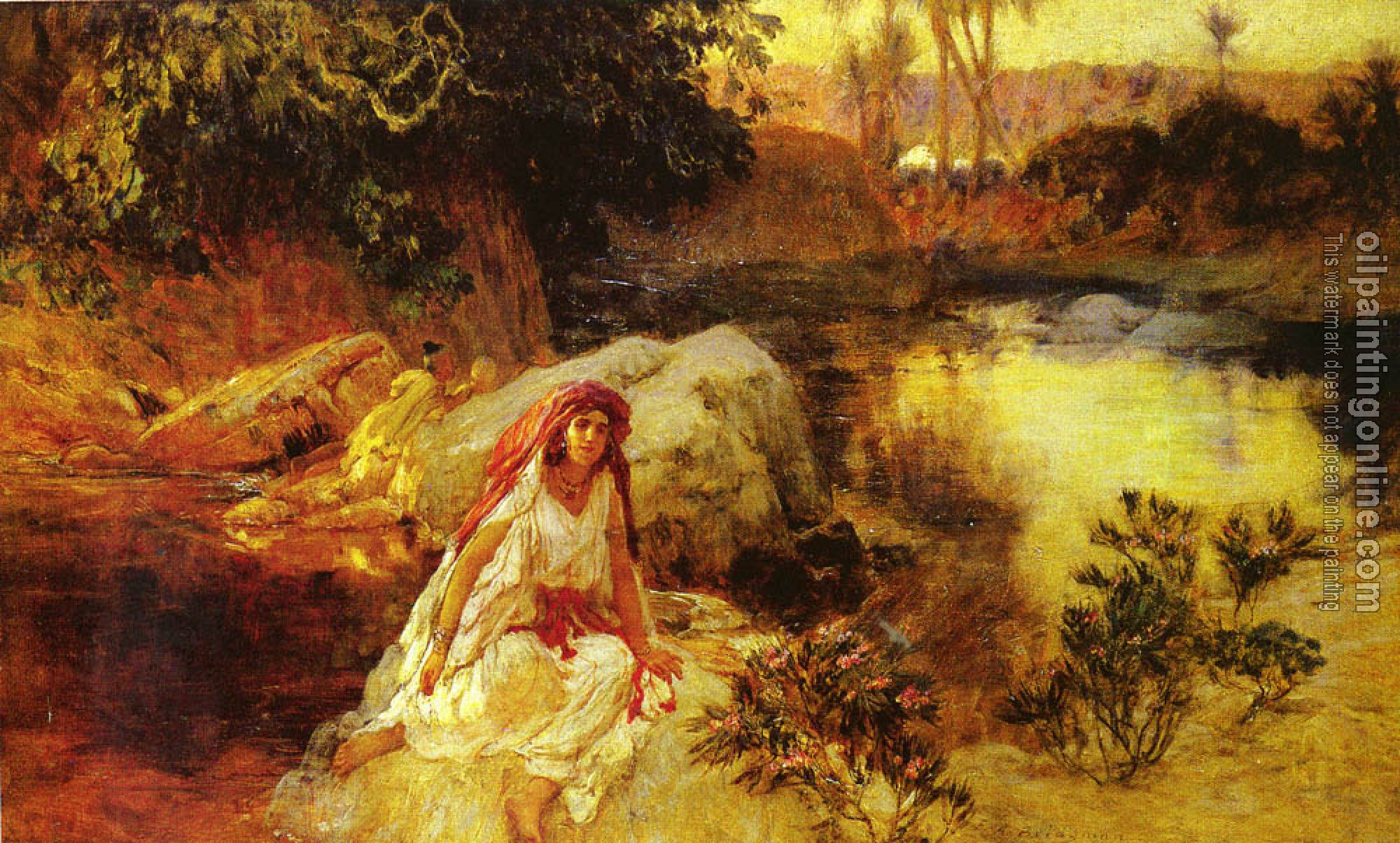 Frederick Arthur Bridgman - AT THE OASIS